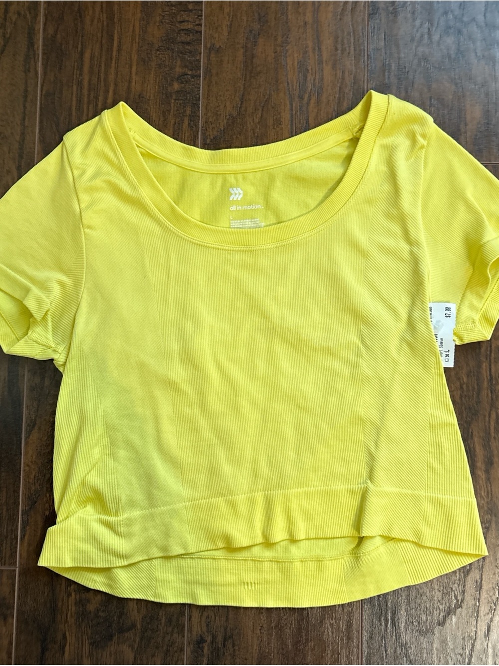 all in motion Yellow Crop Top
